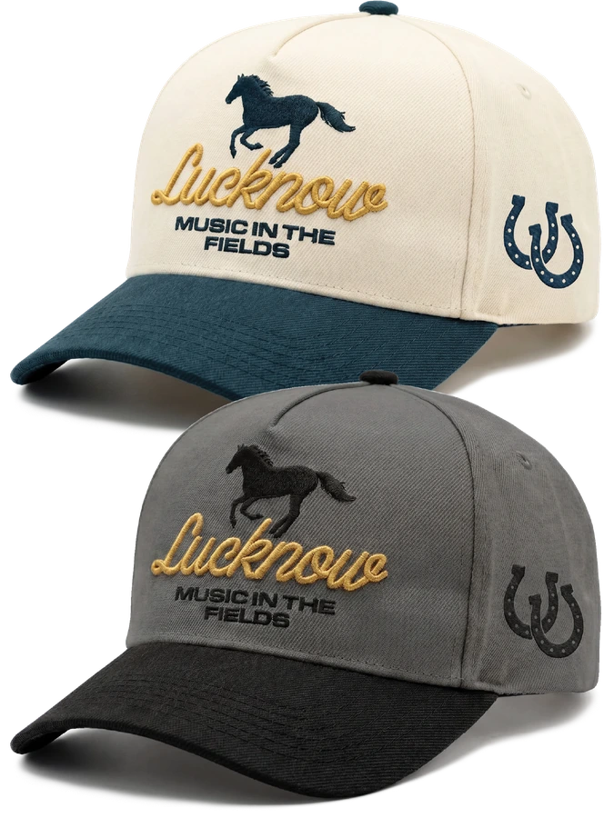 Lucknow structured snapbacks in two colourways